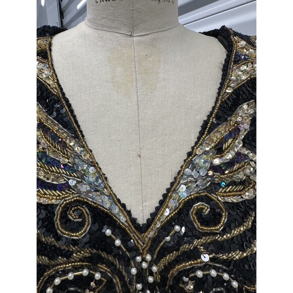 Vintage 1980s Side Effects Embellished Sweater – Angora & Lambswool Blend - Picture 5 of 6